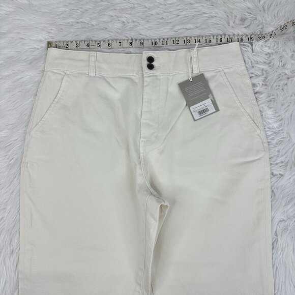 Everlane Women’s NWT Bone The Organic Straight-Leg Minimalist Pant 16/W35.25/L26 - Picture 9 of 12